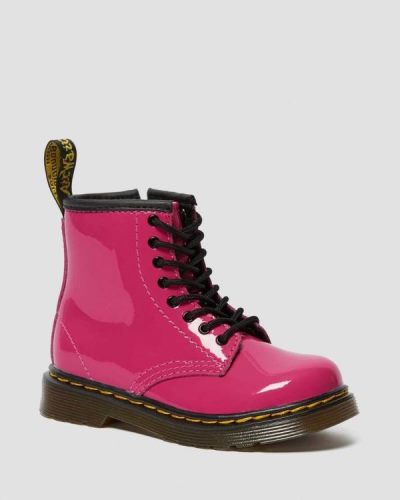 Botas Con Cordones Dr Martens Toddler 1460 Patent Cuero Para Niños DR4259D